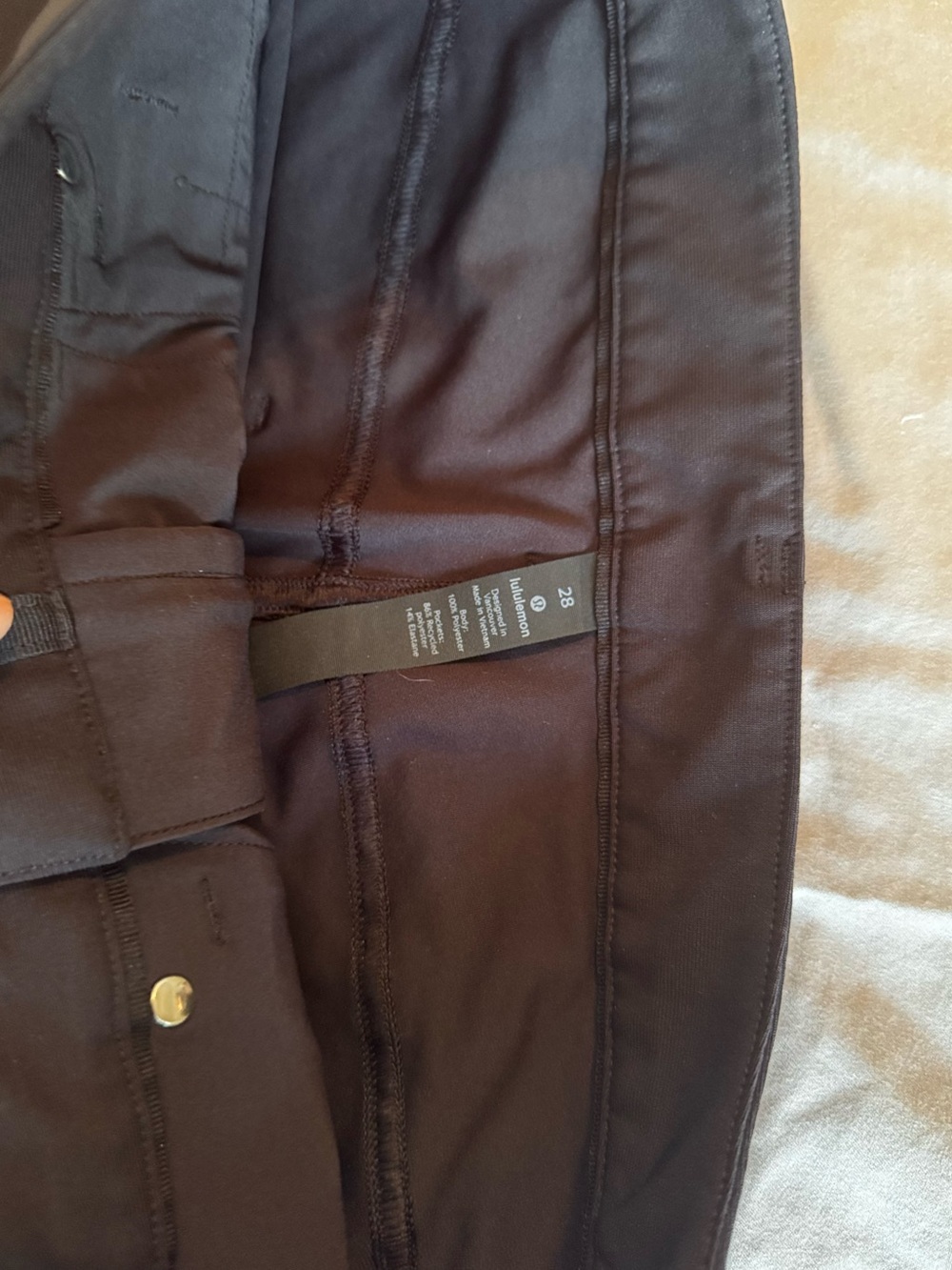 LULULEMON Men's Slim Straight Jeans in Obsidian Dark Grey - Picture 13 of 15